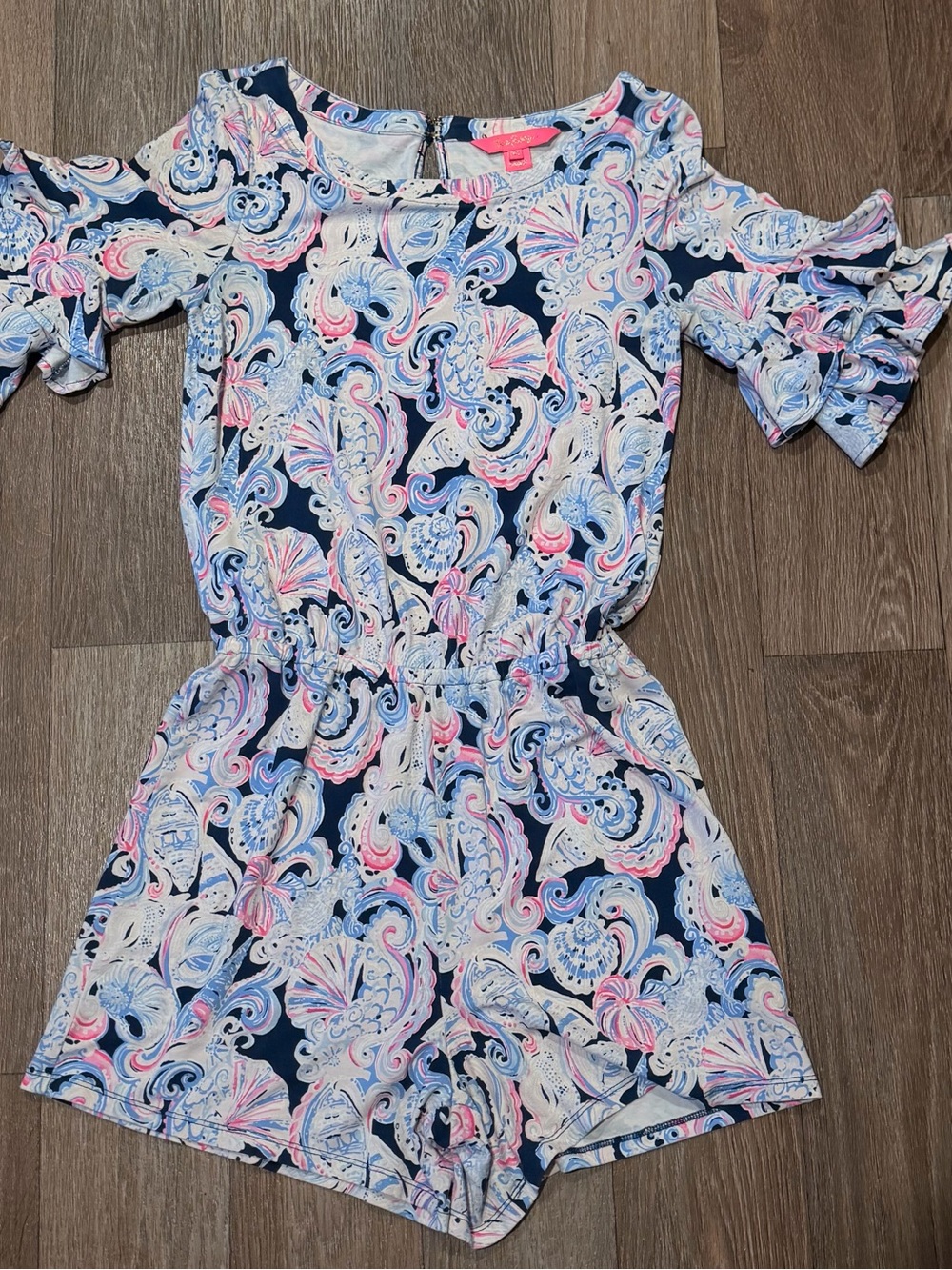 Lilly Pulitzer Lula Romper “It’s A Shore” Print